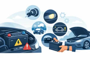 5 merkkiä akun vaihdon tarpeesta autossa