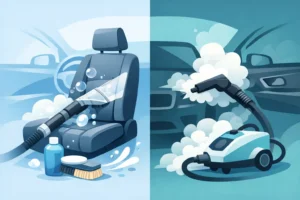 Tekstiilipesu vai höyrypuhdistus autoon?