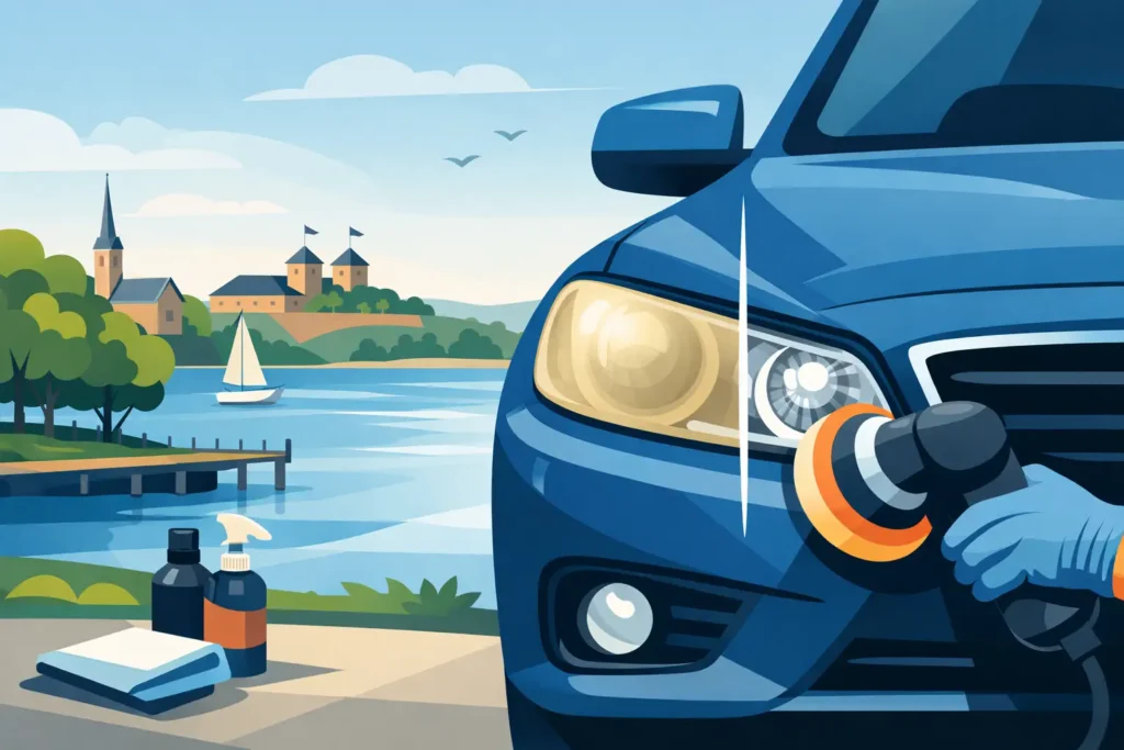 Ajovalojen kiillotus Lappeenrannassa kannattaa | ZK-Detailing Ajovalojen kiillotus Lappeenrannassa kannattaa