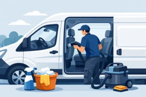 Pakettiauton sisäpuhdistus työkaluna arkeen | ZK-Detailing Pakettiauton sisäpuhdistus työkaluna arkeen