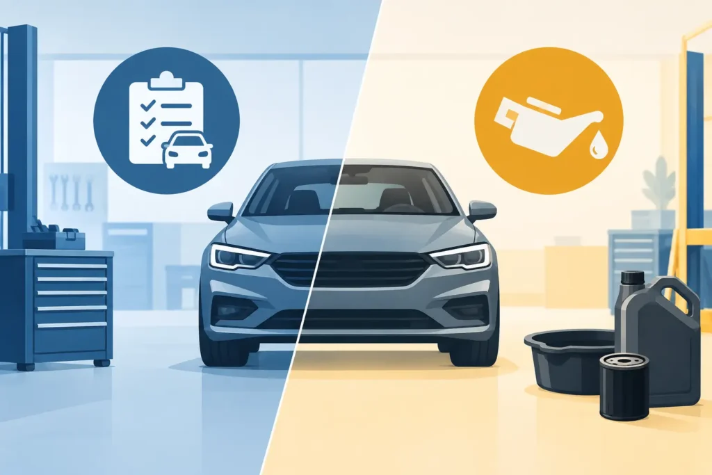 Auton määräaikaishuolto vai öljynvaihto | ZK-Detailing Auton määräaikaishuolto vai öljynvaihto?
