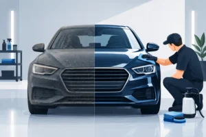 Esimerkki auton myyntikunnostuksesta detailingillä | ZK-Detailing Esimerkki auton myyntikunnostuksesta detailingillä