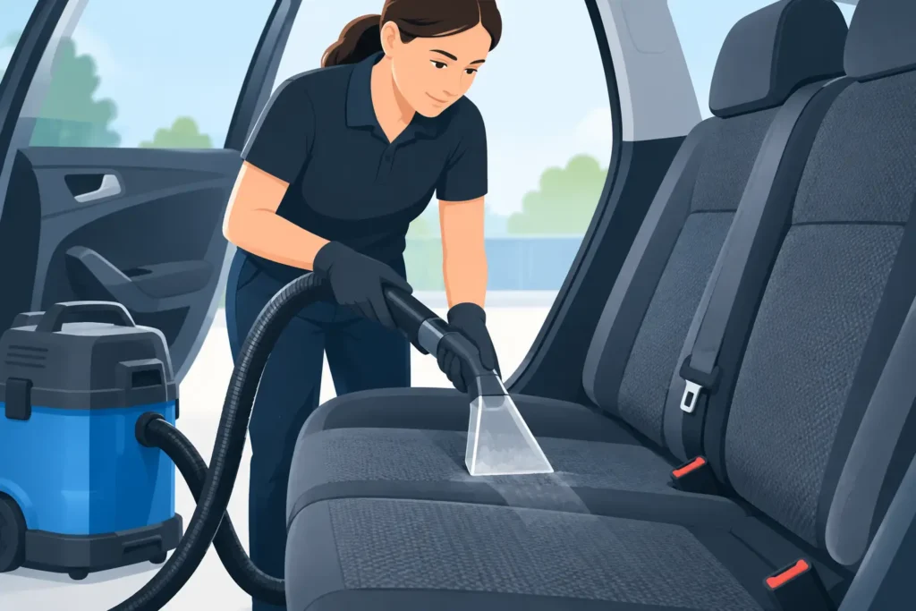 Voiko auton penkit pestä märkäpesulla turvallisesti | ZK-Detailing Voiko auton penkit pestä märkäpesulla turvallisesti?